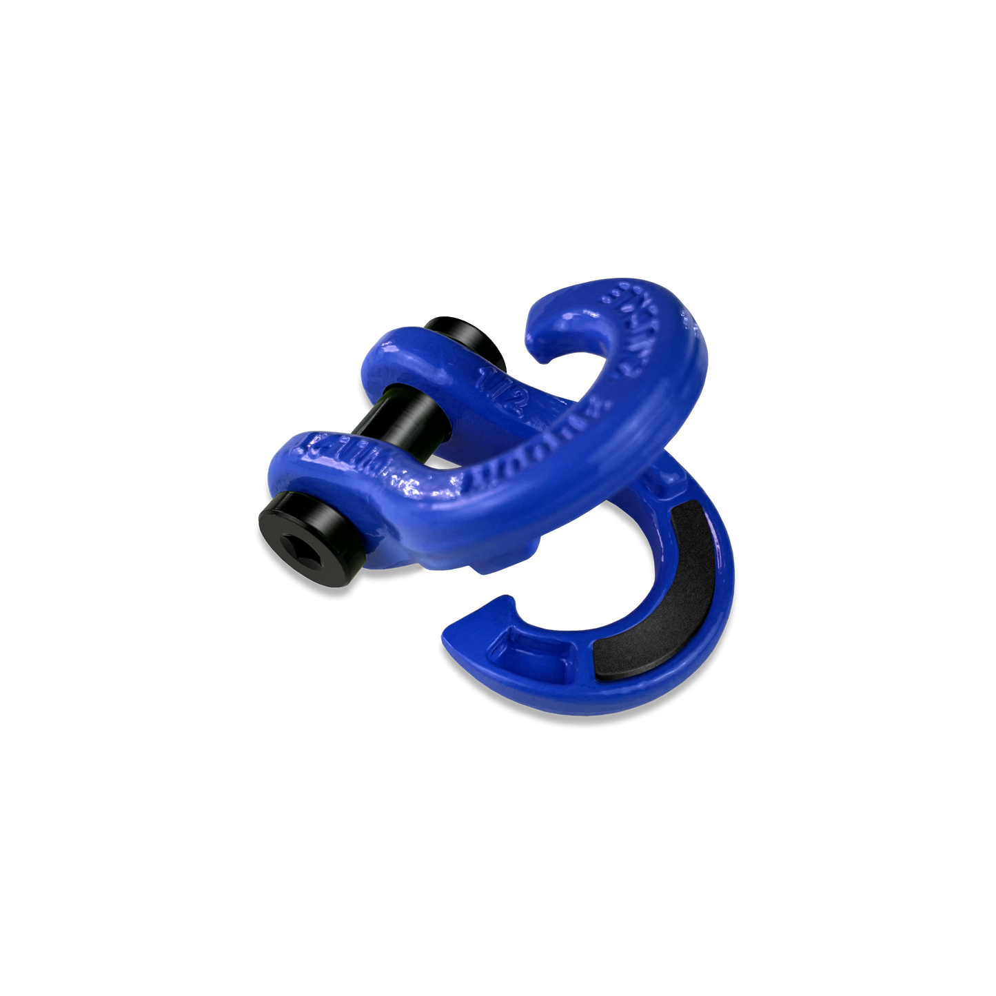 Jowl 1/2 inch SxS Split Shackle open in Blue Balls