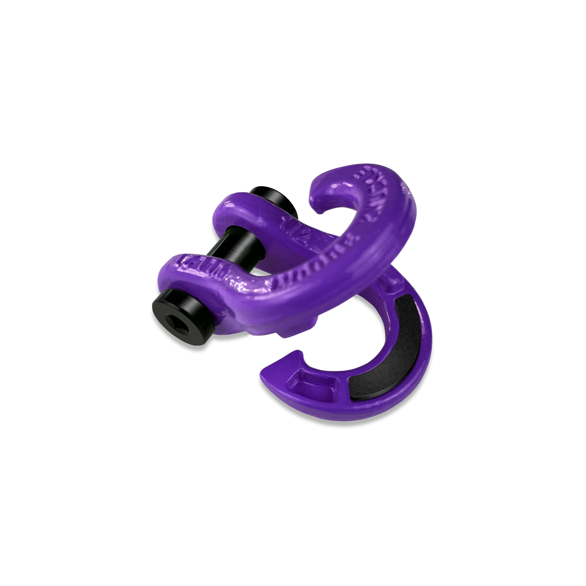 Jowl 1/2 inch SxS Split Shackle open in Grape Escape Front