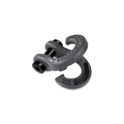 Jowl 1/2 inch SxS Split Shackle open in Gun Gray