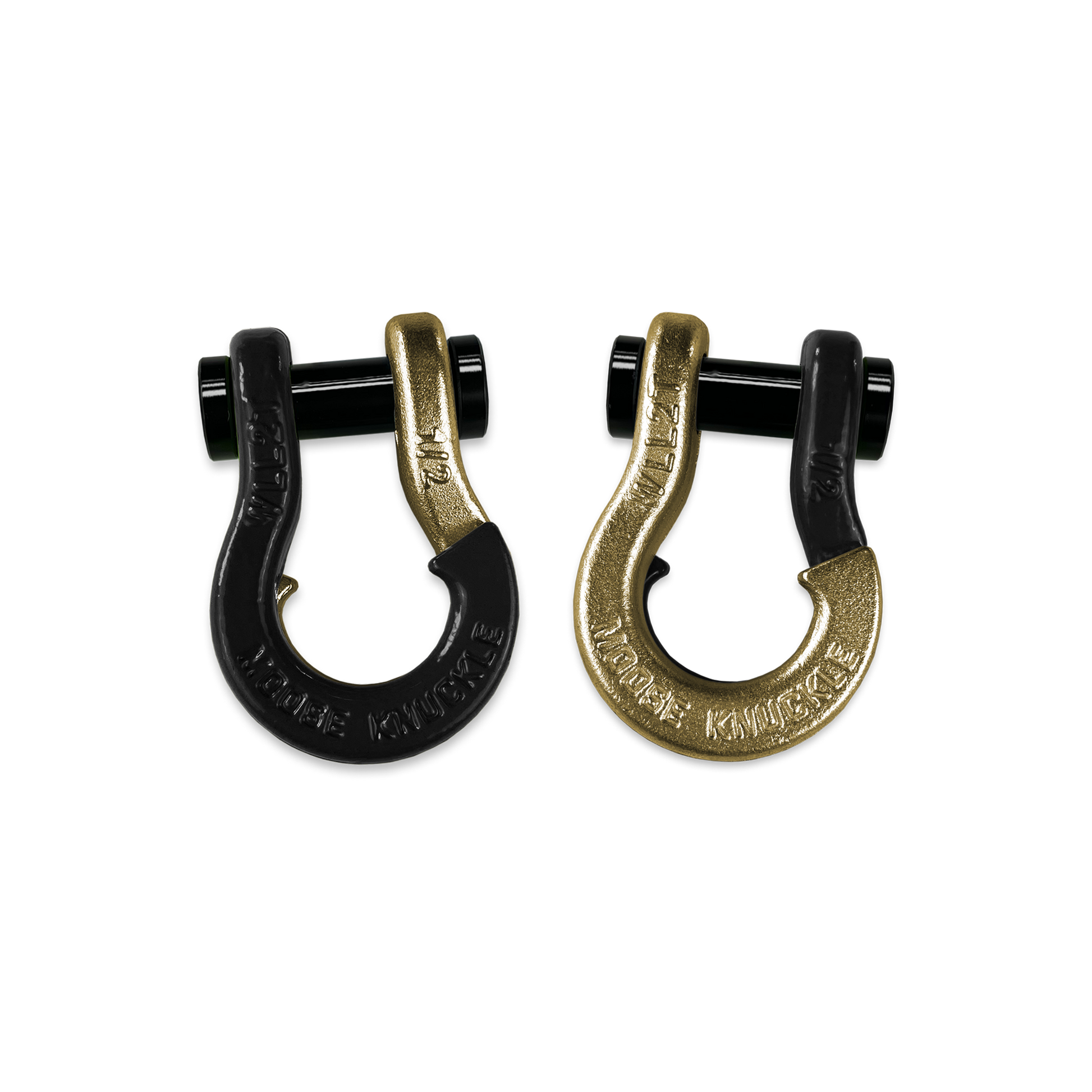 Jowl 1/2 inch SxS Split Shackle in Black Hole and Brass Knuckle Combo