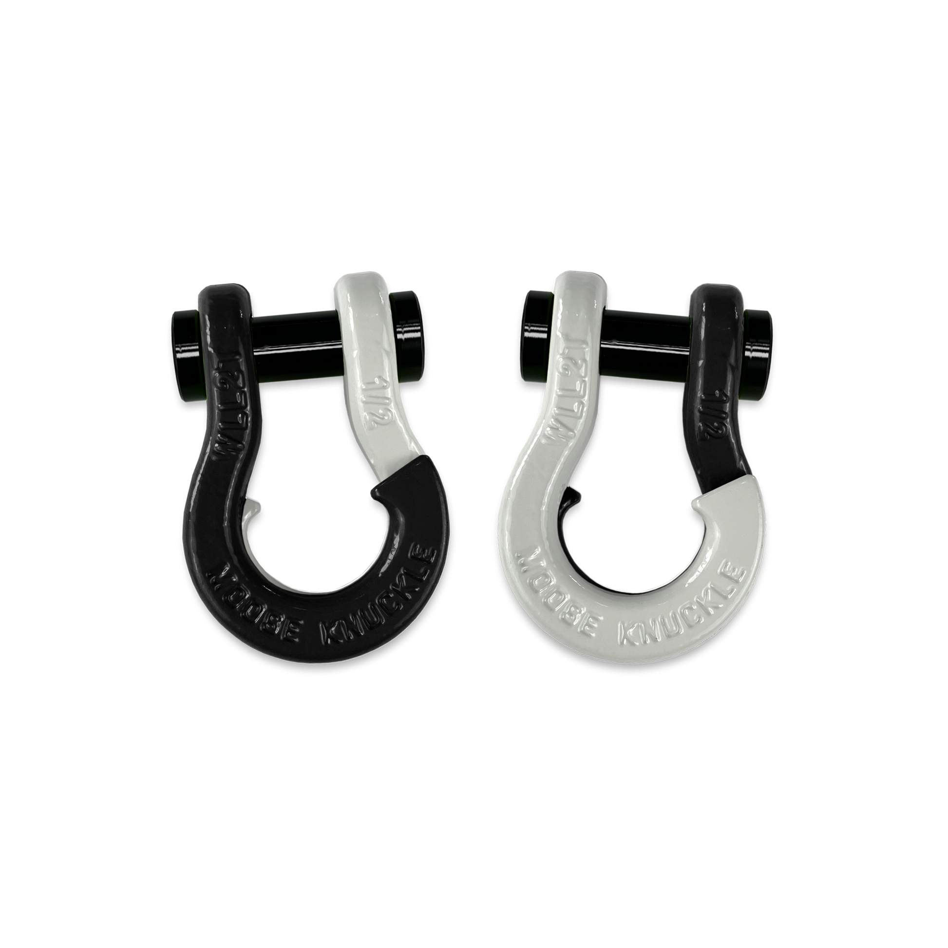 Jowl 1/2 inch SxS Split Shackle in Black Hole and Pure White Combo