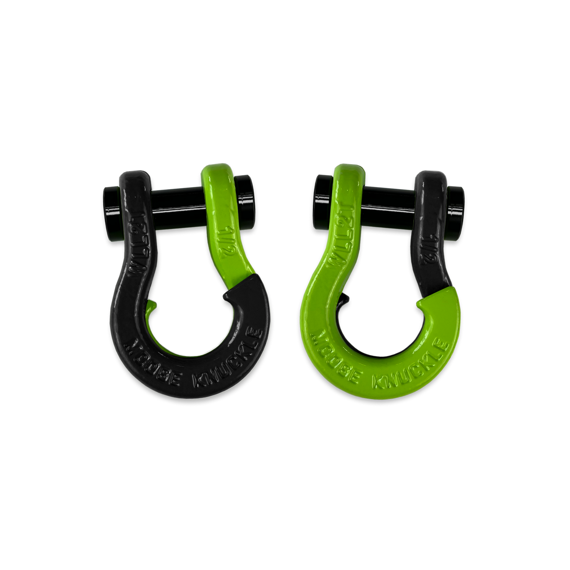 Jowl 1/2 inch SxS Split Shackle in Black Hole and Sublime Green