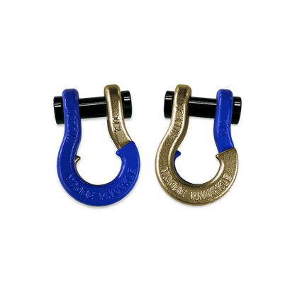 Jowl 1/2 inch SxS Split Shackle in Blue Balls and Brass Knuckle Combo