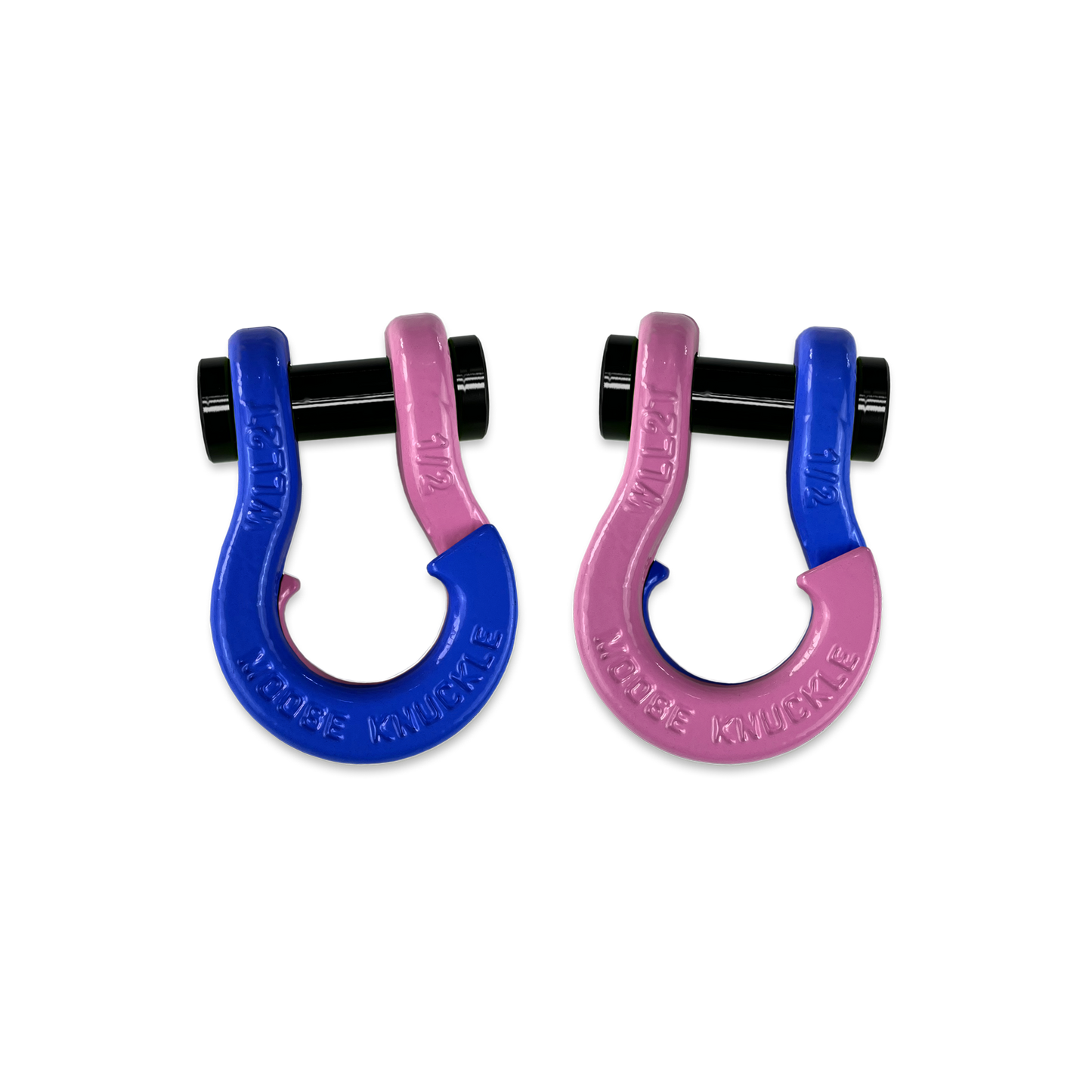 Jowl 1/2 inch SxS Split Shackle in Blue Balls and Pretty Pink Combo