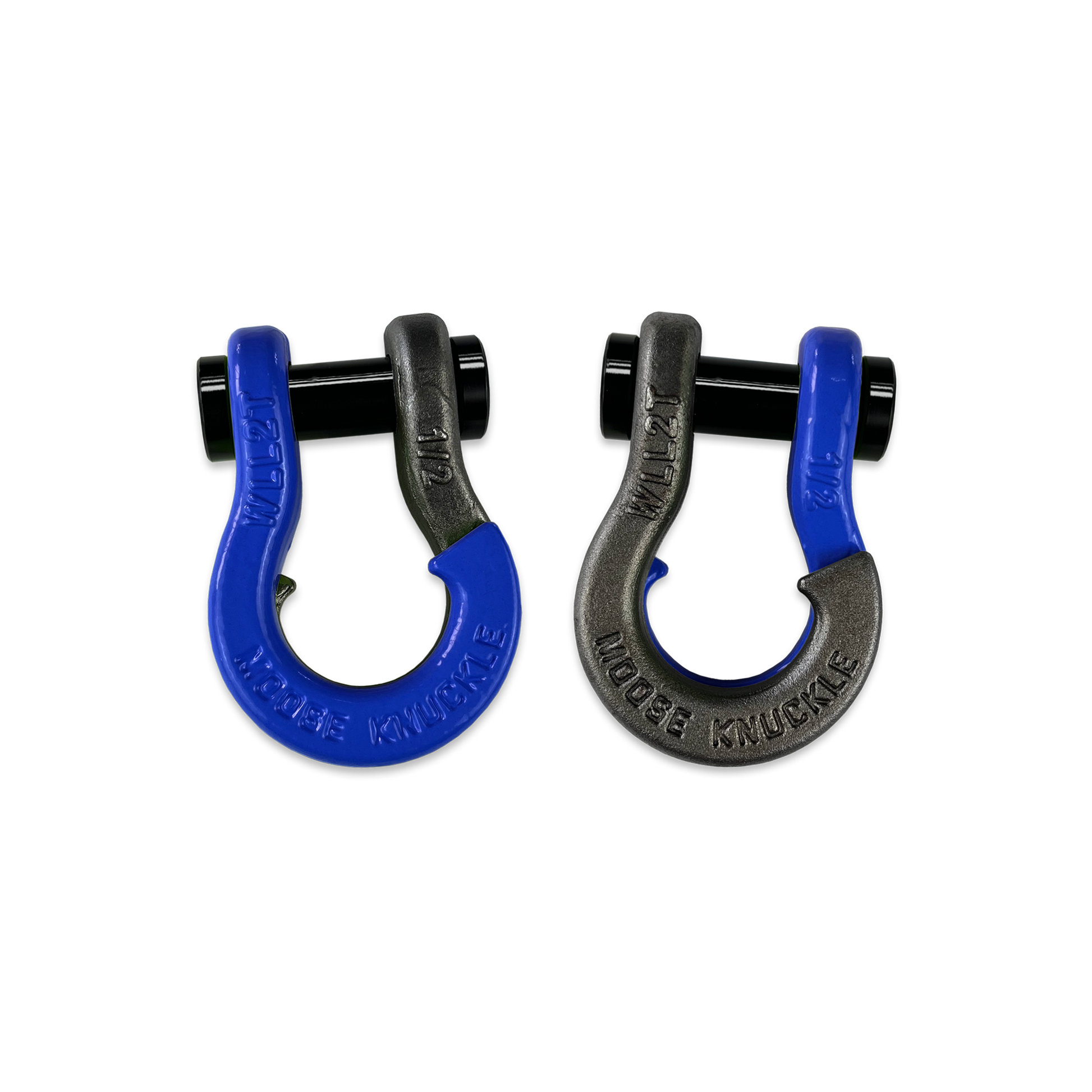 Jowl 1/2 inch SxS Split Shackle in Blue Balls and Raw Dog Combo