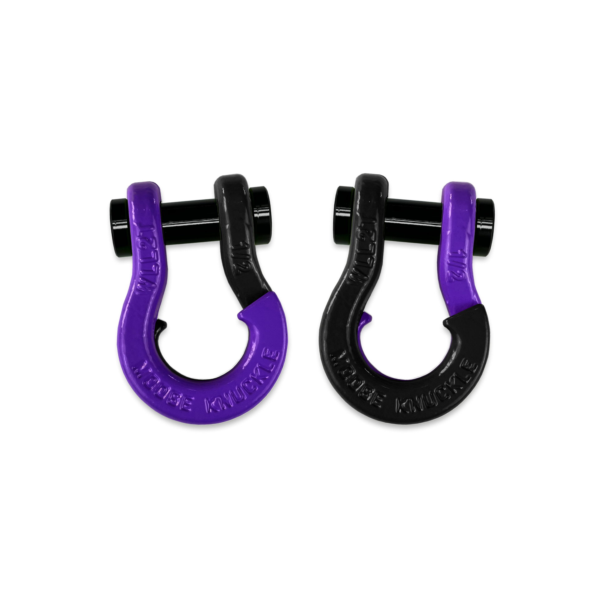 Jowl 1/2 inch SxS Split Shackle in Grape Escape and Black Hole Combo