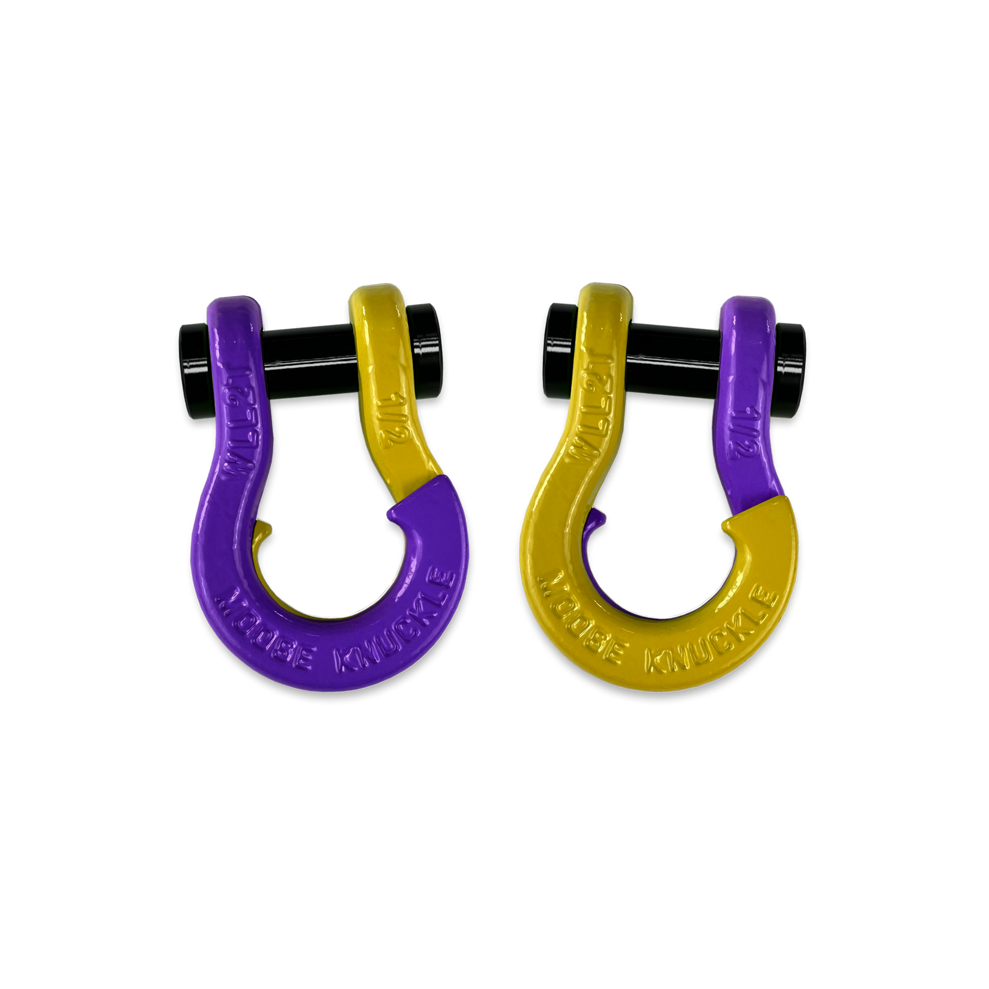 Jowl 1/2 inch SxS Split Shackle in Grape Escape and Detonator Yellow Combo