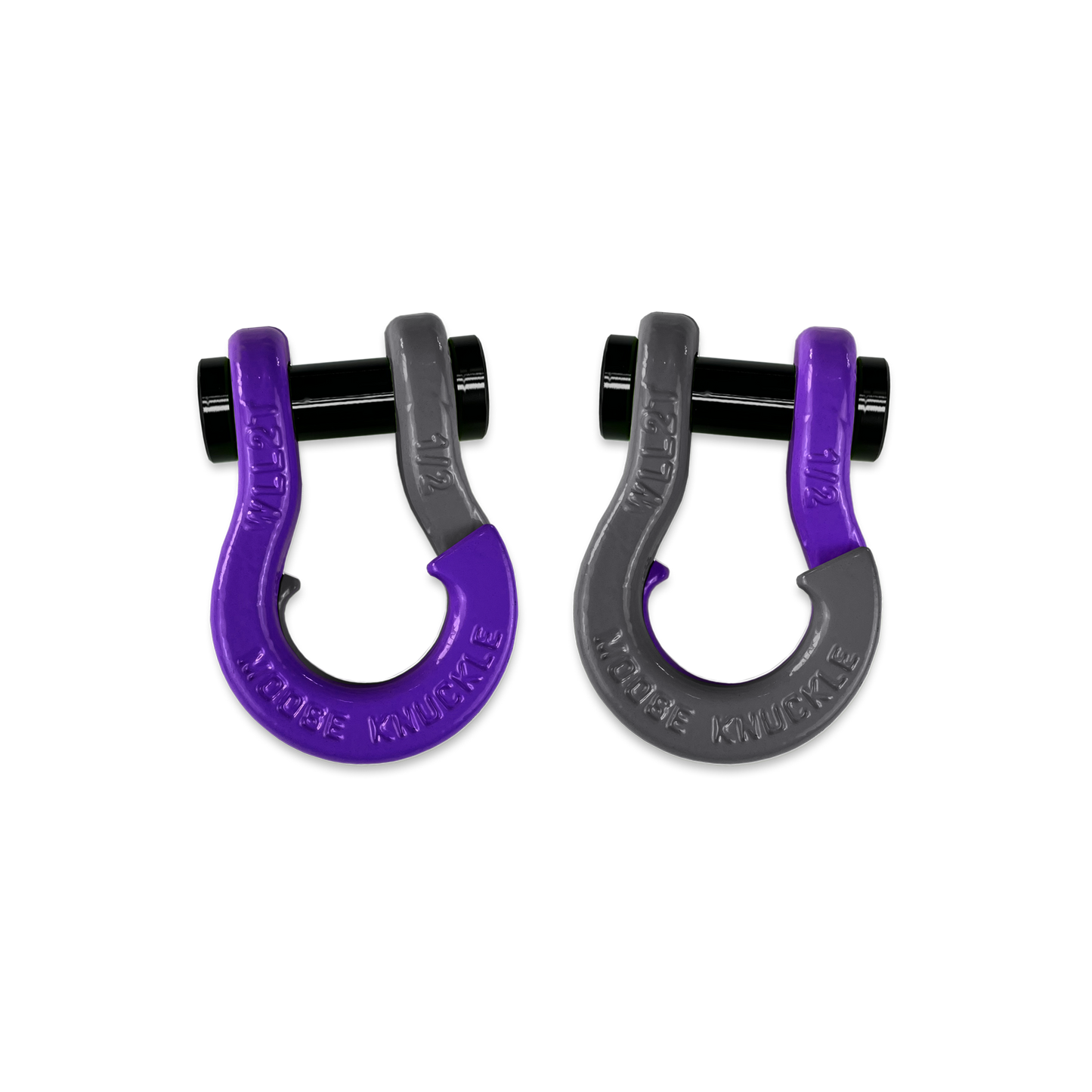 Jowl 1/2 inch SxS Split Shackle in Grape Escape and Gun Gray Combo