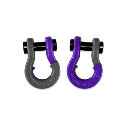 Jowl 1/2 inch SxS Split Shackle in Gun Gray and Grape Escape