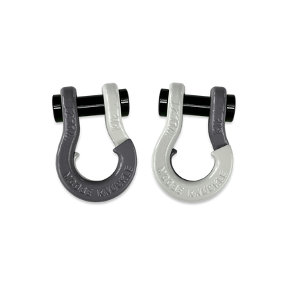 Jowl 1/2 inch SxS Split Shackle in Gun Gray and Pure White Combo