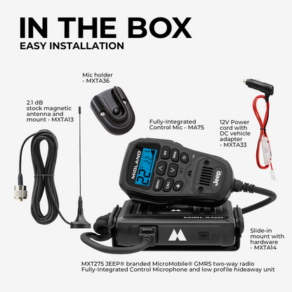MXT275J 15W MicroMobile GMRS Two-Way Radio