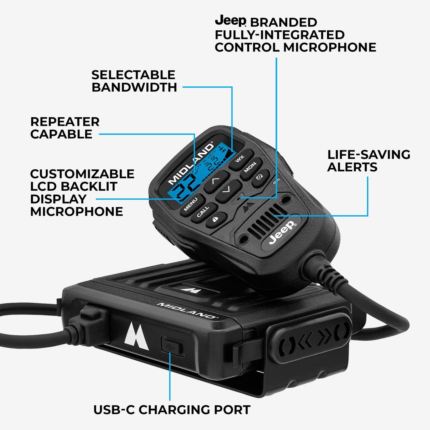 MXT275J 15W MicroMobile GMRS Two-Way Radio