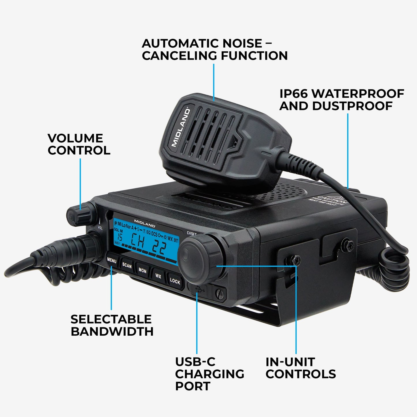 MXT500 50W MicroMobile GMRS Two-Way Radio