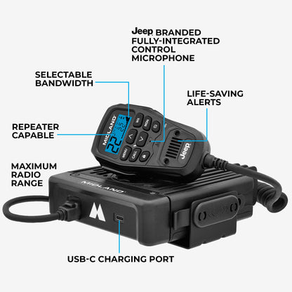 MXT575J 50W MicroMobile GMRS Two-Way Radio | Jeep