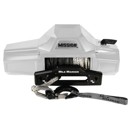 Electric 12v Winch Mission Series 8k Blizzard White