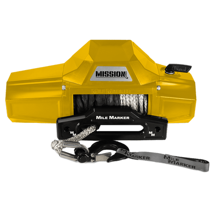 Mission Series 10000lb Electric Winch - Sunshine Yellow