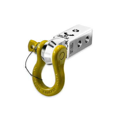 B'oh 3/4 Pin Shackle & 2.0 Receiver (Atomic Silver and Detonator Yellow Combo)
