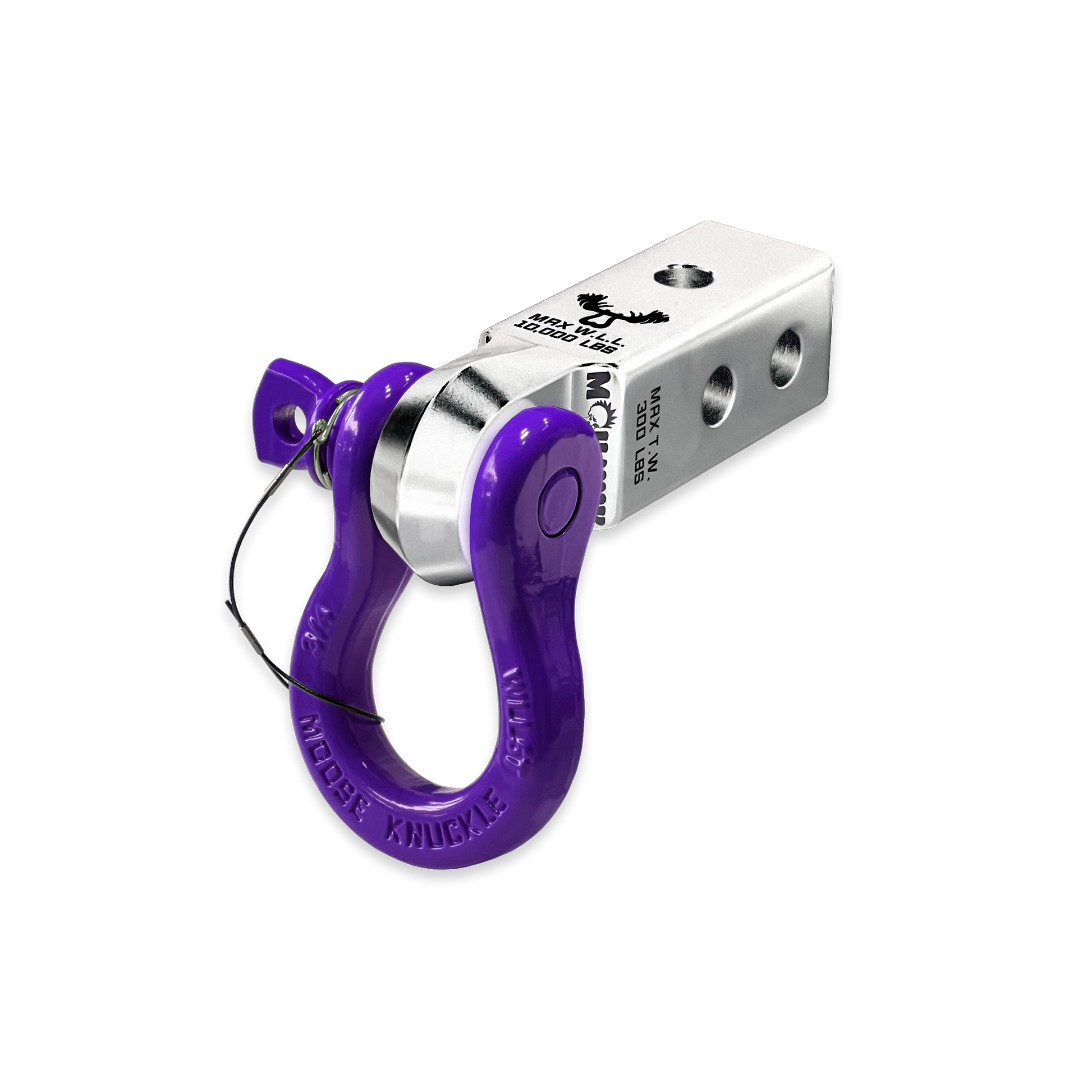 B'oh 3/4 Pin Shackle & 2.0 Receiver (Atomic Silver and Grape Escape Combo)