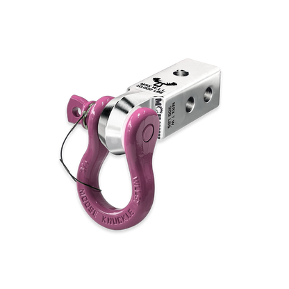 B'oh 3/4 Pin Shackle & 2.0 Receiver (Atomic Silver and Pretty Pink Combo)