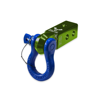 B'oh 3/4 Pin Shackle & 2.0 Receiver (Bean Green and Blue Balls Combo)