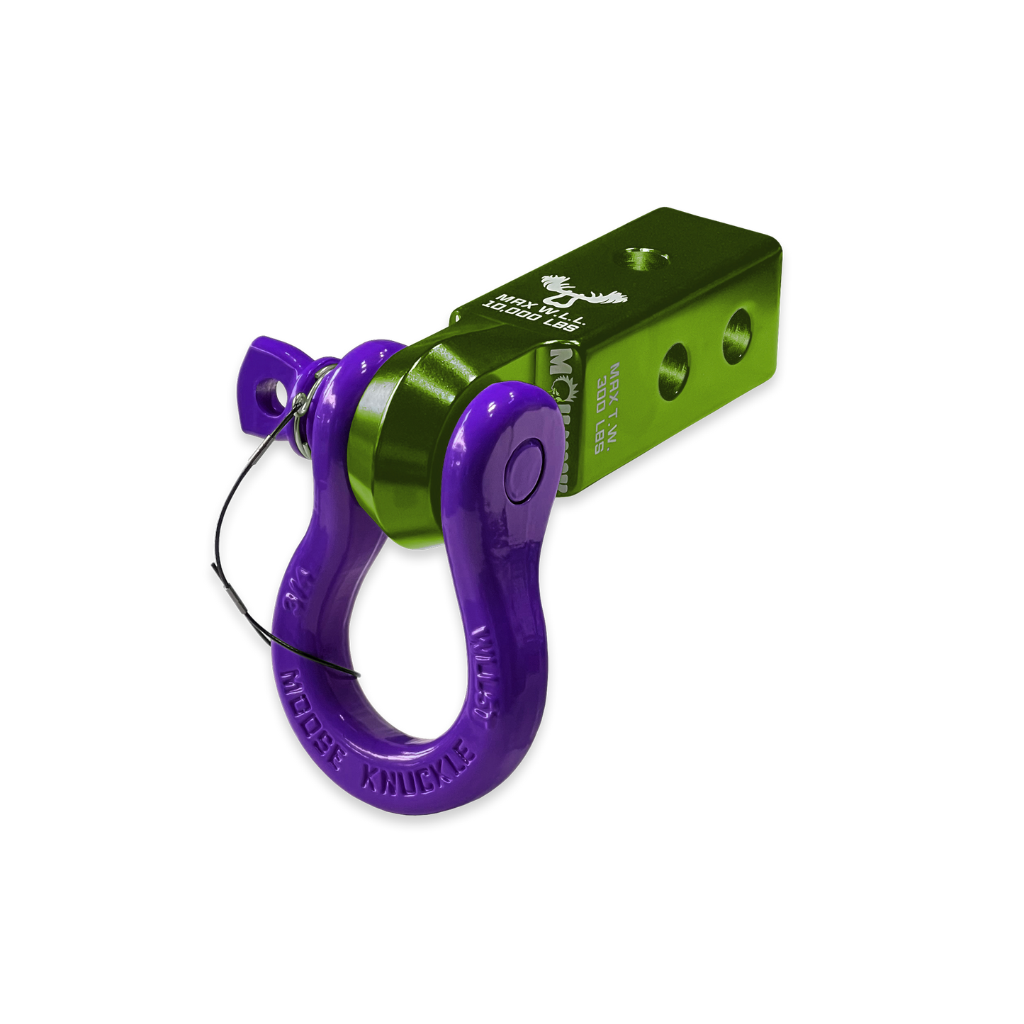 B'oh 3/4 Pin Shackle & 2.0 Receiver (Bean Green and Grape Escape Combo)