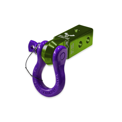 B'oh 3/4 Pin Shackle & 2.0 Receiver (Bean Green and Grape Escape Combo)