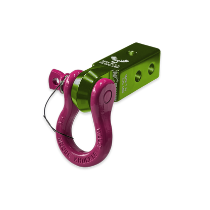 B'oh 3/4 Pin Shackle & 2.0 Receiver (Bean Green and Pogo Pink Combo)