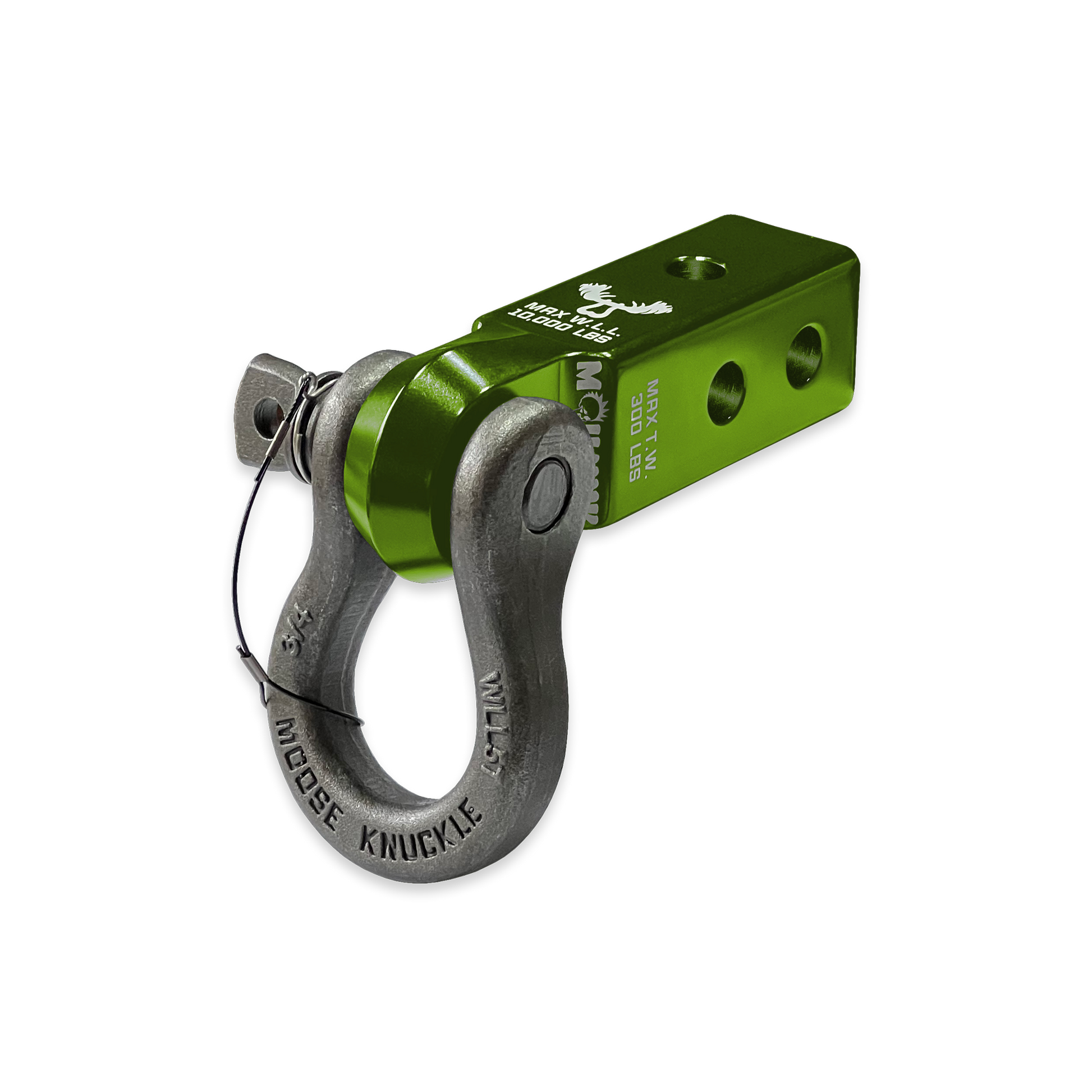 B'oh 3/4 Pin Shackle & 2.0 Receiver (Bean Green and Raw Dog Combo)