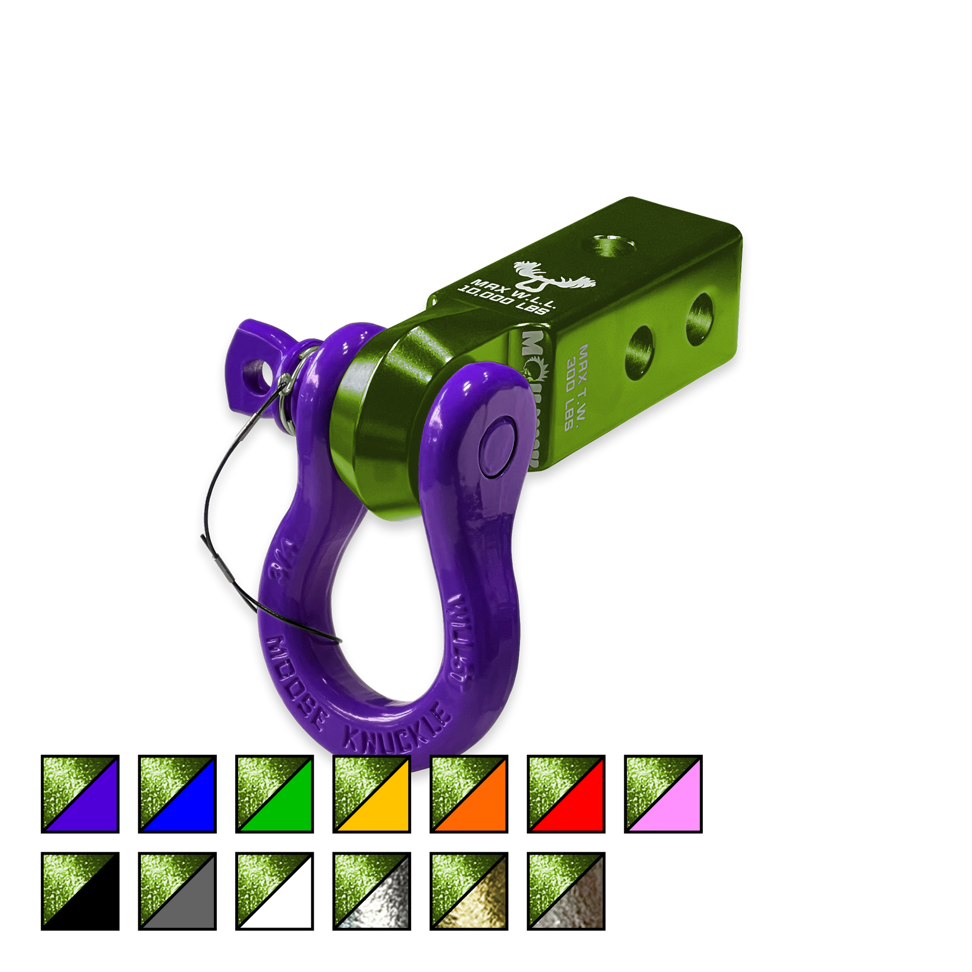 B'oh 3/4 Pin Shackle & 2.0 Receiver (Green)