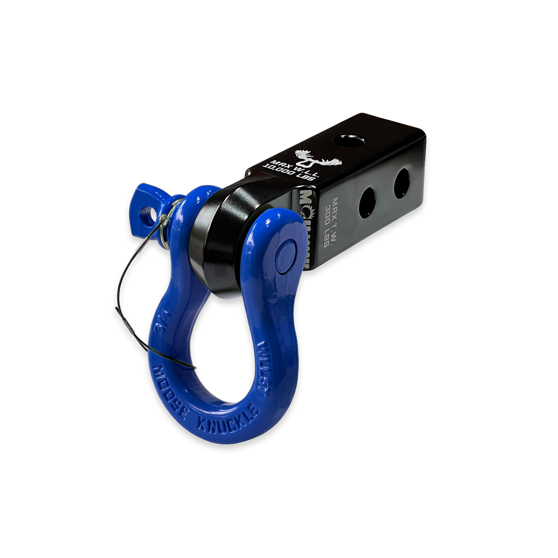 B'oh 3/4 Pin Shackle & 2.0 Receiver (Black and Blue Combo)