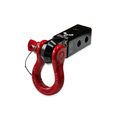 B'oh 3/4 Pin Shackle & 2.0 Receiver (Black and Red Combo)