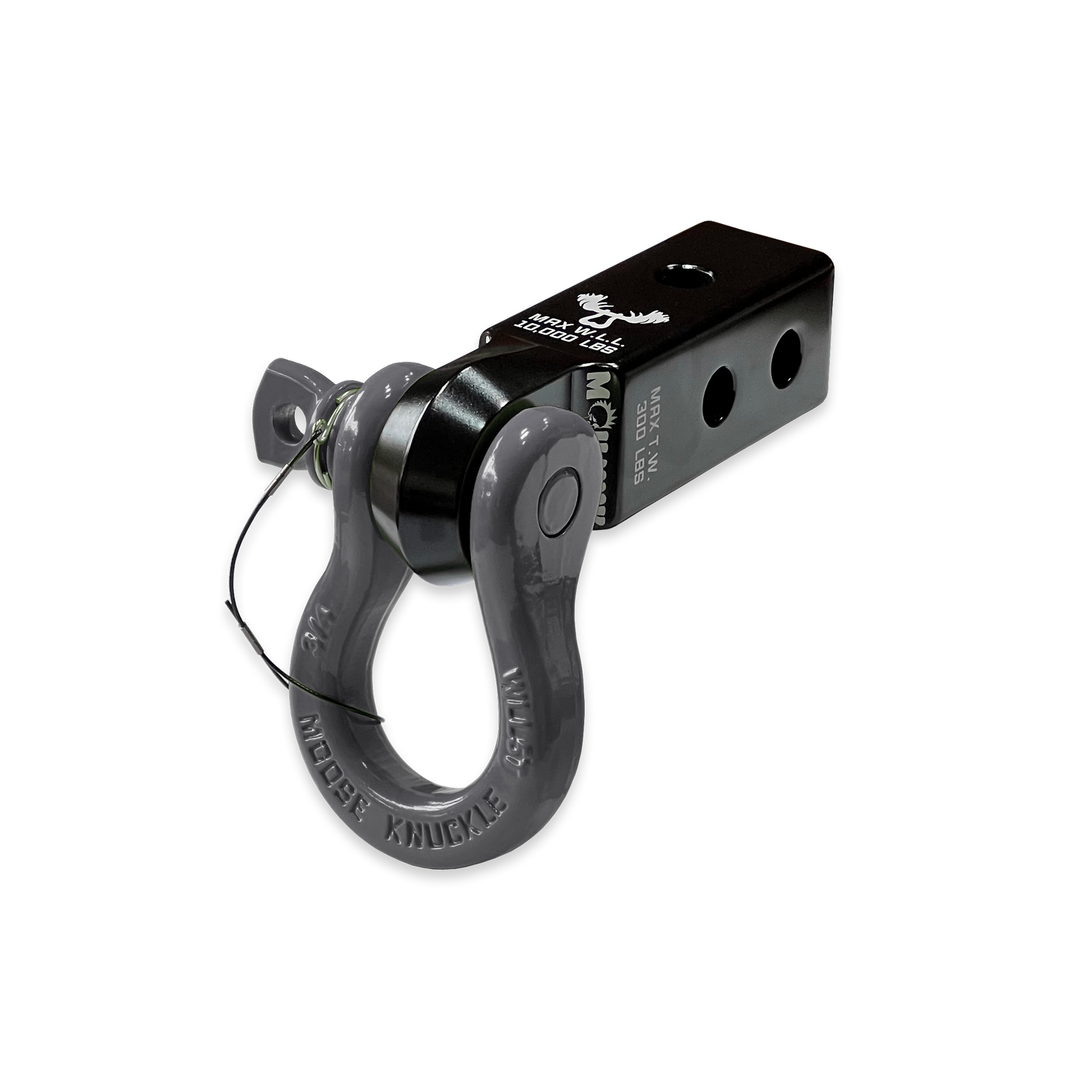 B'oh 3/4 Pin Shackle & 2.0 Receiver (Black and Gray Combo)