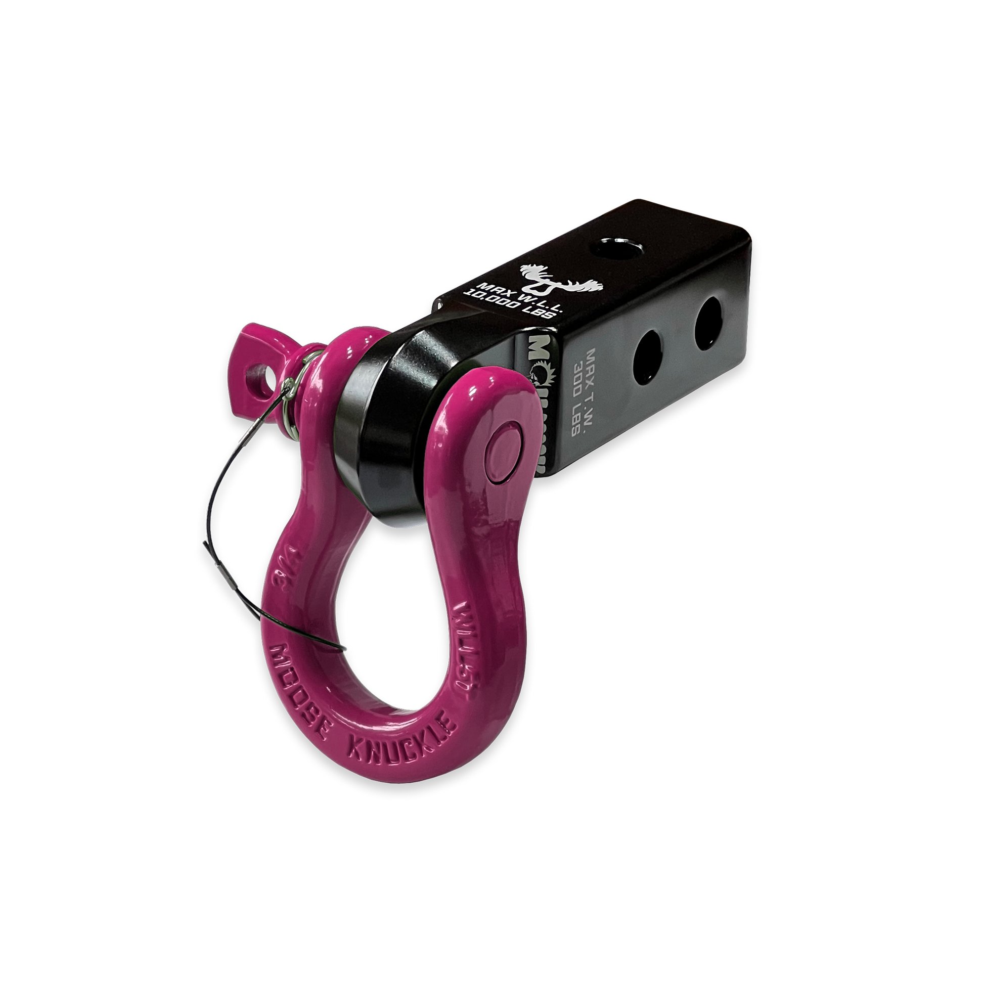 B'oh 3/4 Pin Shackle & 2.0 Receiver (Black and Pogo Pink Combo)