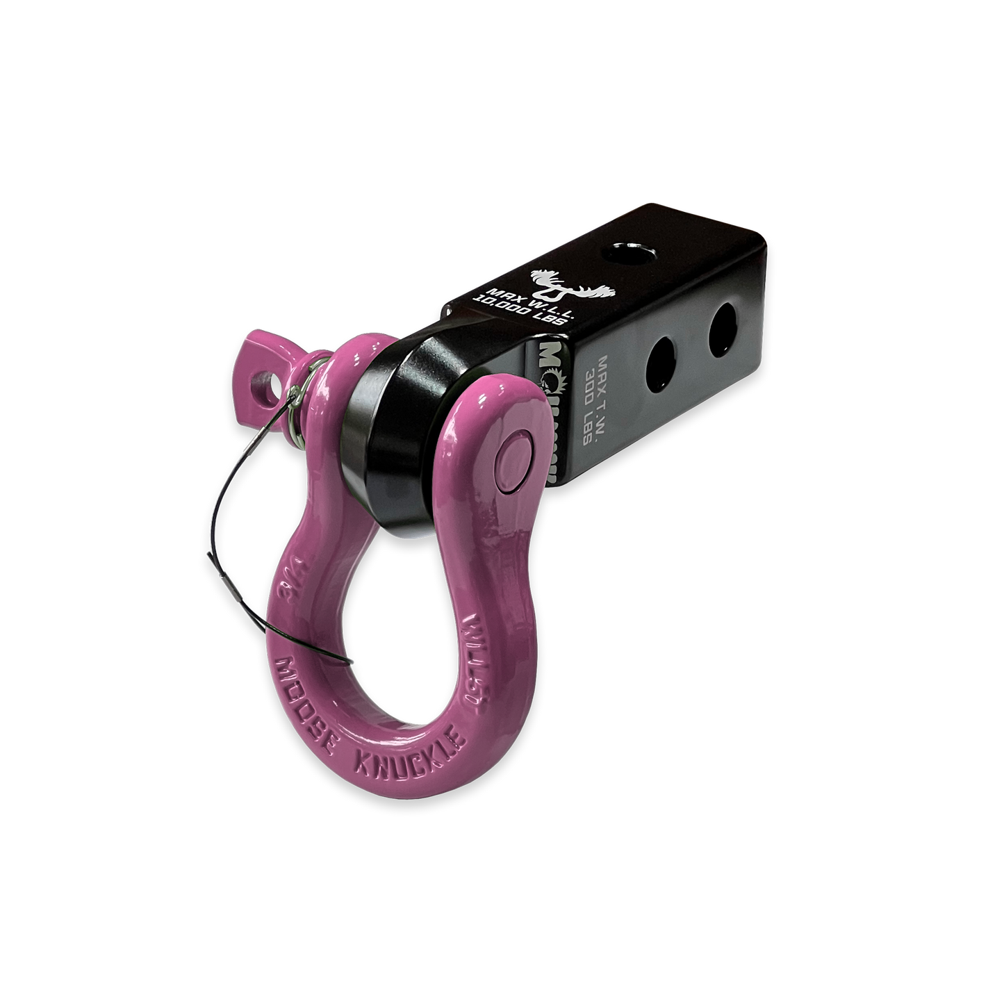 B'oh 3/4 Pin Shackle & 2.0 Receiver (Black and Pretty Pink Combo)