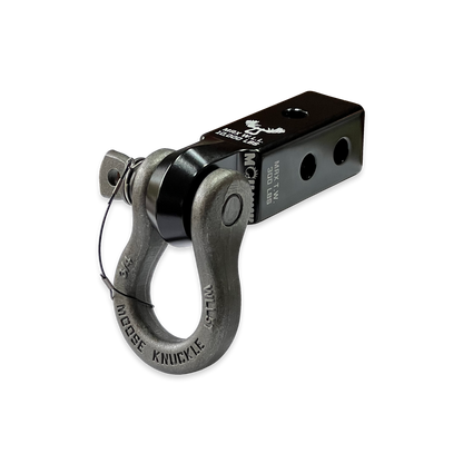 B'oh 3/4 Pin Shackle & 2.0 Receiver (Black and Raw Dog Combo)