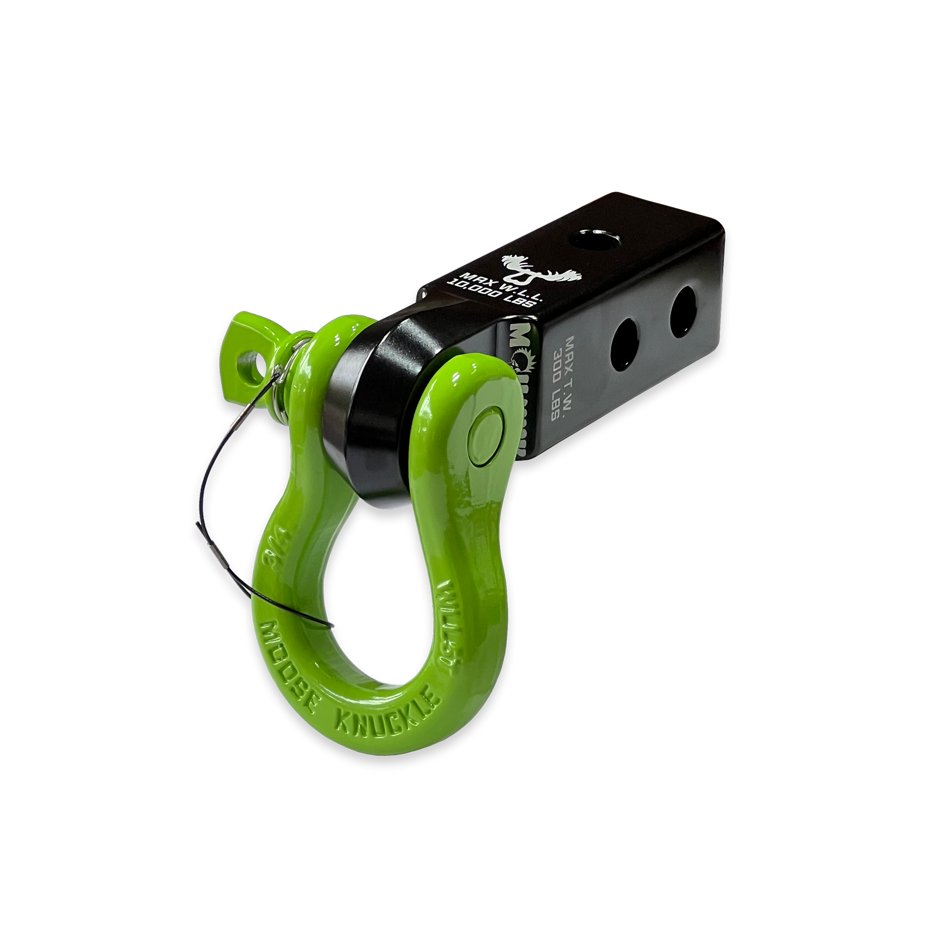 B'oh 3/4 Pin Shackle & 2.0 Receiver (Black and Green Combo)