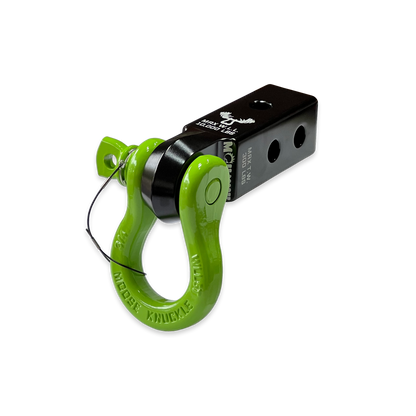 B'oh 3/4 Pin Shackle & 2.0 Receiver (Black and Green Combo)