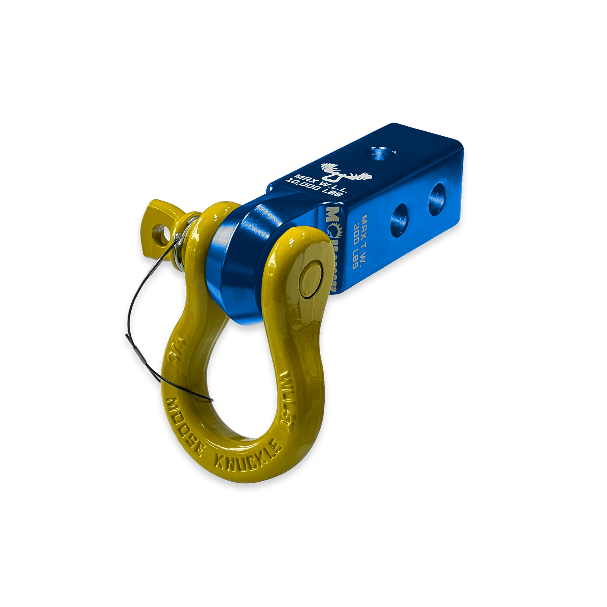 B'oh 3/4 Pin Shackle & 2.0 Receiver (Blue Pill and Detonator Yellow Combo)