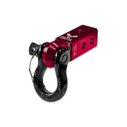 B'oh 3/4 Pin Shackle & 2.0 Receiver (Red Rum and Black Hole Combo)
