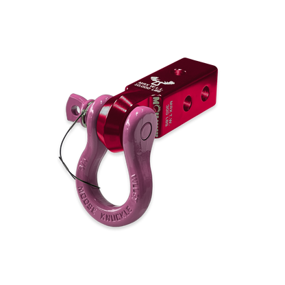B'oh 3/4 Pin Shackle & 2.0 Receiver (Red Rum and Pretty Pink Combo)