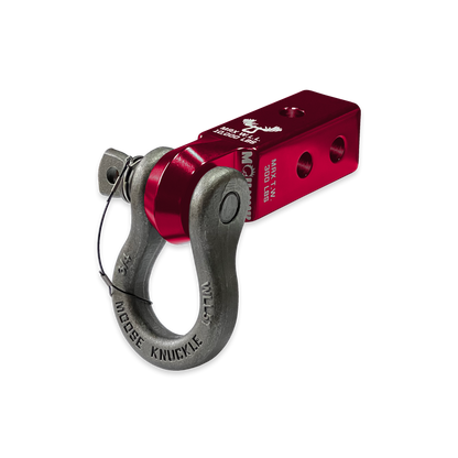 B'oh 3/4 Pin Shackle & 2.0 Receiver (Red Rum and Raw Dog Combo)