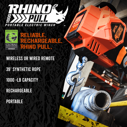 RHINO PULL 1000™ Portable Electric Winch