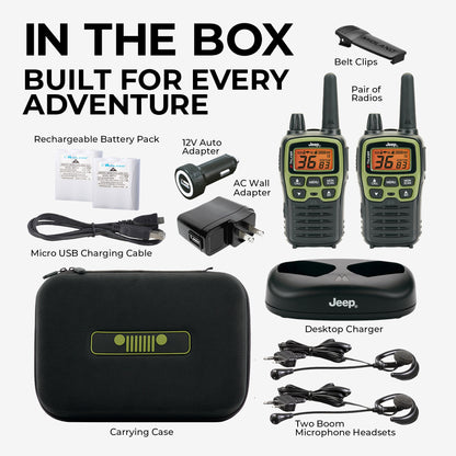 T77VP5 X-Talker Jeep Walkie Talkie Bundle - T77VP5