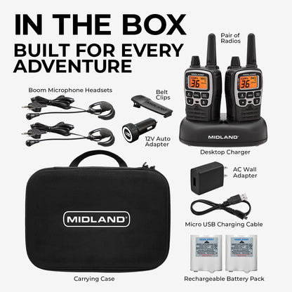 T77VP5 X-Talker FRS Walkie Talkie Bundle - T77VP5