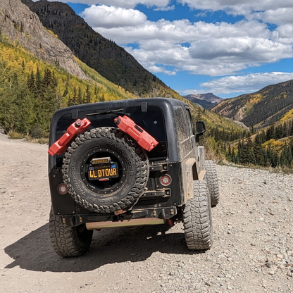 Rear Diamond Series Stubby Bumper for Jeep TJ/YJ Wrangler