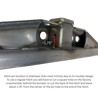 Rear Diamond Series Stubby Bumper for Jeep TJ/YJ Wrangler