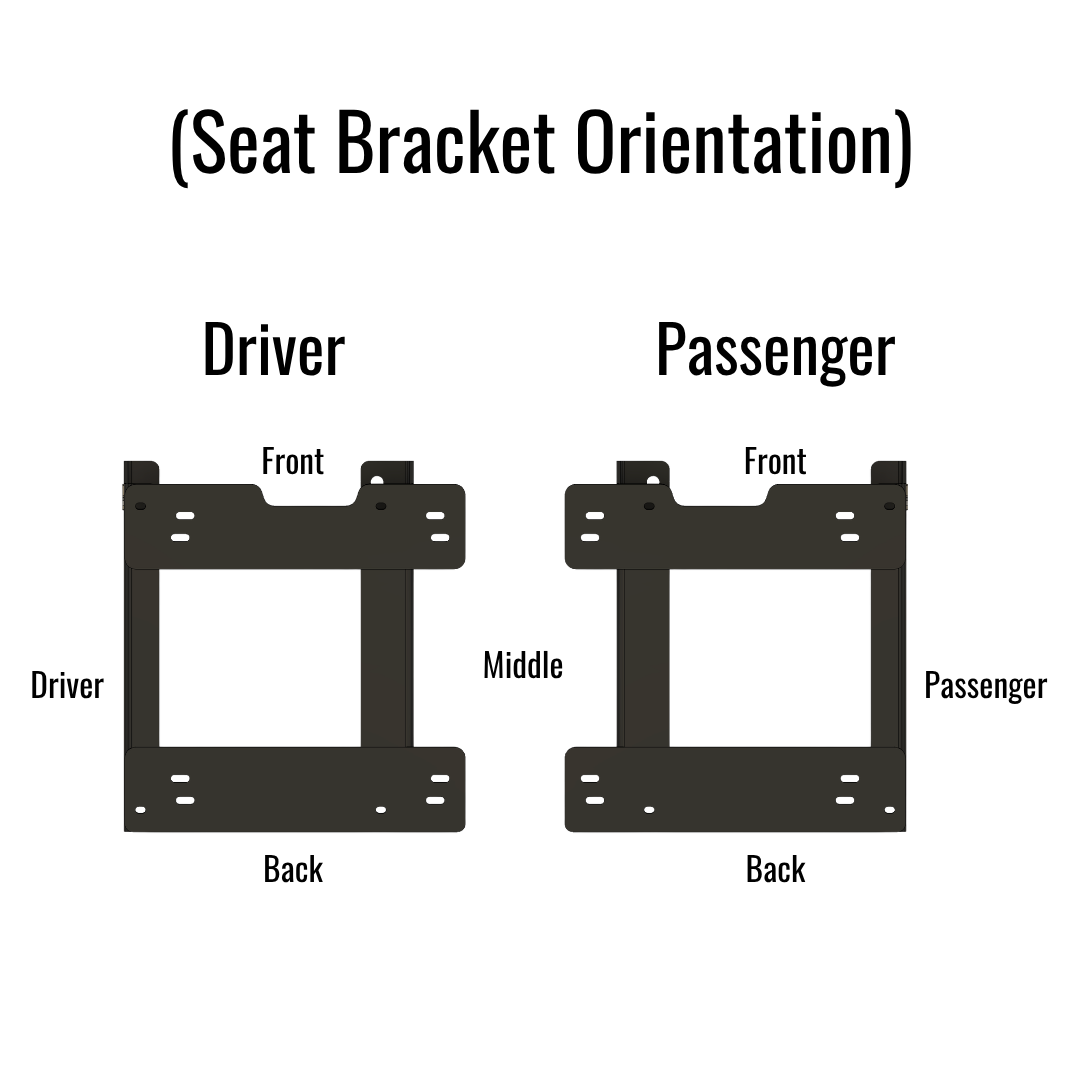 "Big and Tall" Seat Lowering Brackets for Jeep TJ Wrangler