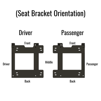 "Big and Tall" Seat Lowering Brackets for Jeep TJ Wrangler