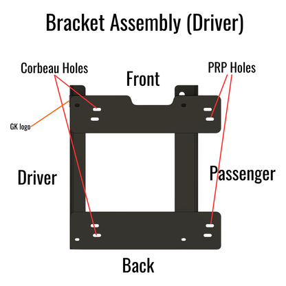 "Big and Tall" Seat Lowering Brackets for Jeep TJ Wrangler