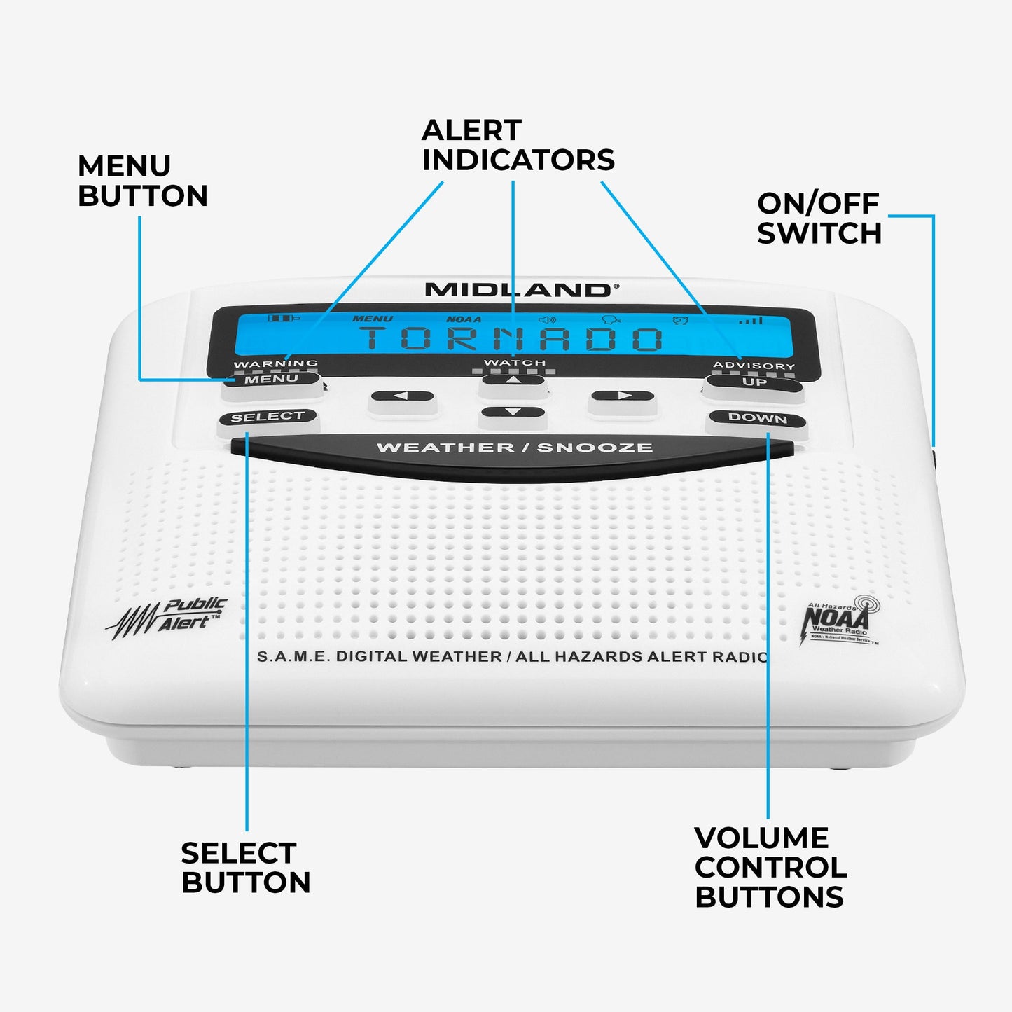 WR120 NOAA Weather and Emergency Alert Radio
